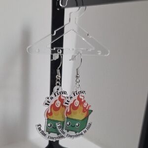 Dumpster Fire Earrings